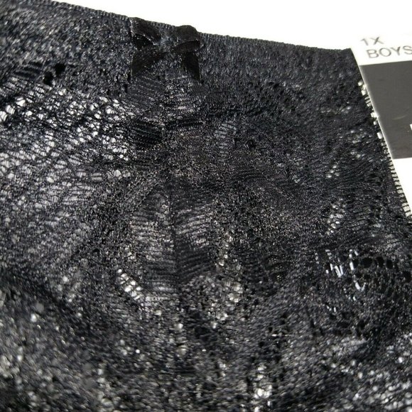 Inc Women's Lace Boyshort Size 1X Black Underwear - Picture 5 of 9